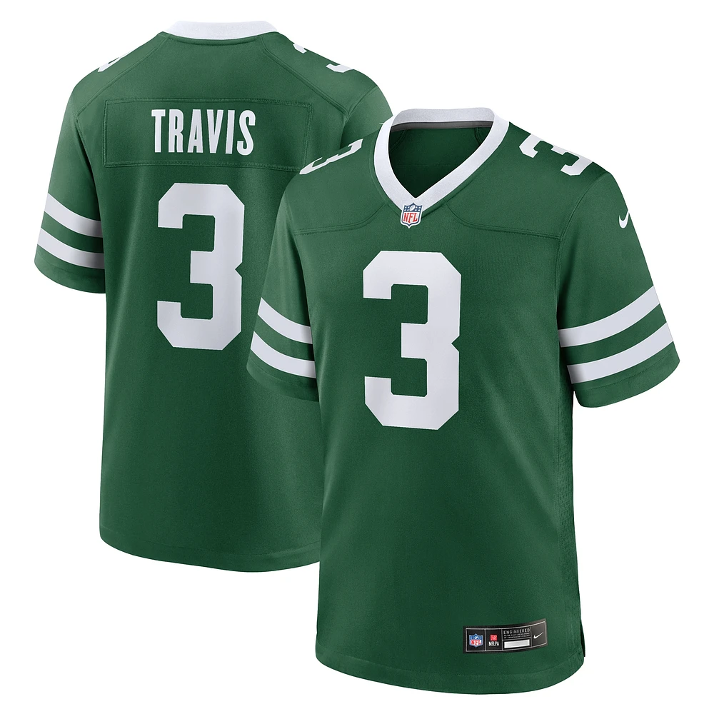 Maillot de match Nike Jordan Travis Legacy Green New York Jets pour homme