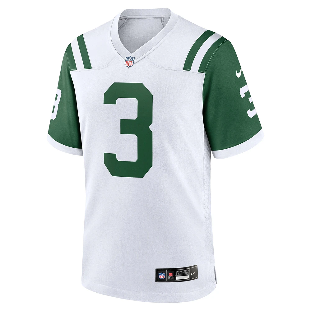 Maillot de jeu joueur alternatif classique Nike Jordan Whitehead pour hommes des New York Jets blanc