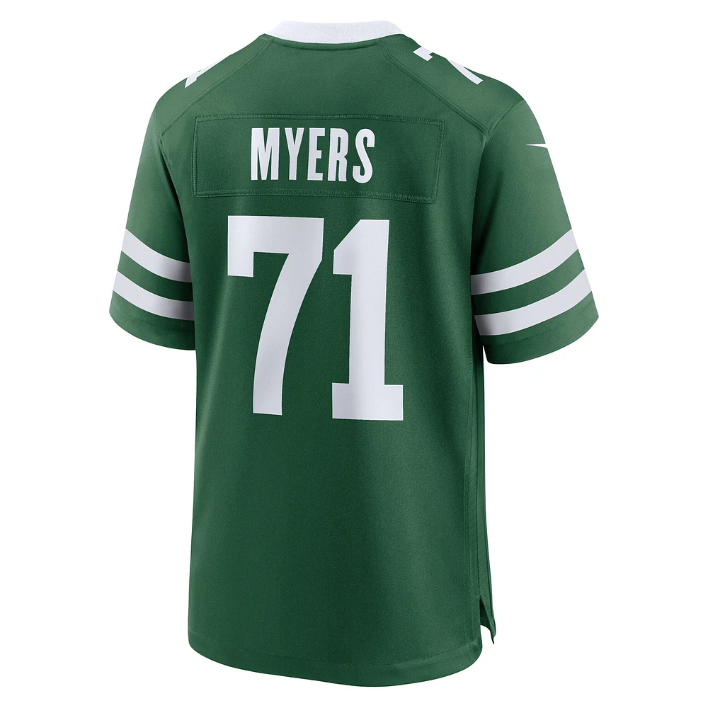 Maillot Nike Josh Myers Legacy Green pour homme des New York Jets