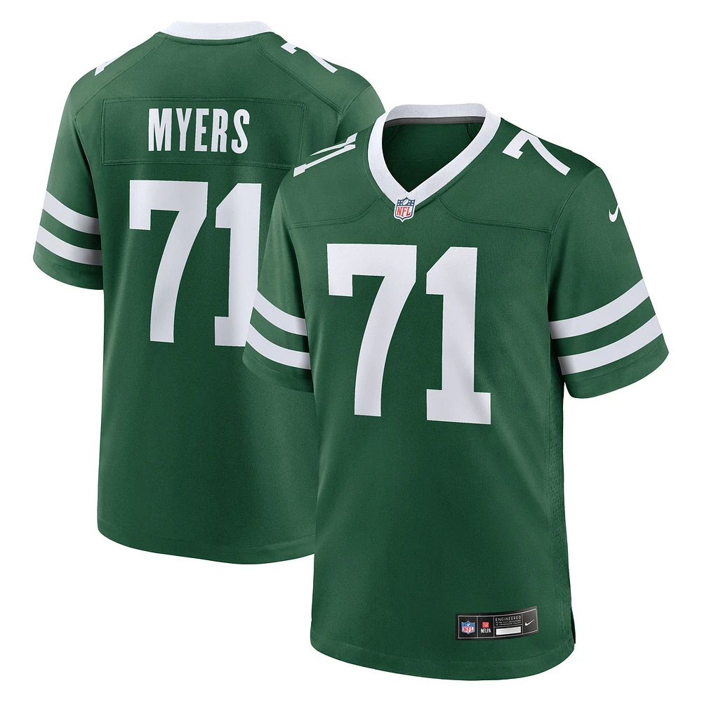 Maillot Nike Josh Myers Legacy Green pour homme des New York Jets