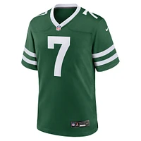 Men's Nike Justin Fields Legacy Green New York Jets Game Player Jersey