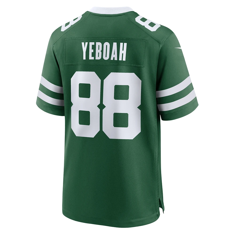 Men's Nike Kenny Yeboah Legacy Green New York Jets Team Game Jersey