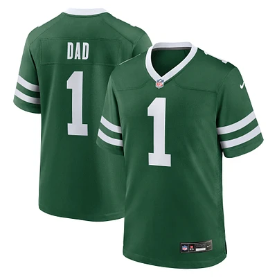 Men's Nike  Legacy Green New York Jets #1 Dad Game Jersey