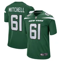 Maillot de joueur match Nike Max Mitchell Gotham vert New York Jets pour hommes