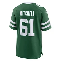 Men's Nike Max Mitchell Legacy Green New York Jets Team Game Jersey