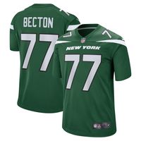 Men's Nike Mekhi Becton Gotham Green New York Jets Player Game Jersey