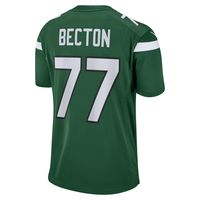 Men's Nike Mekhi Becton Gotham Green New York Jets Player Game Jersey