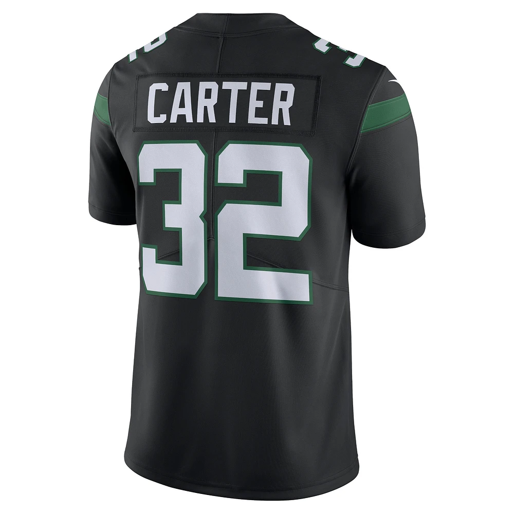 Men's Nike Michael Carter Black New York Jets  Vapor Untouchable Limited Jersey