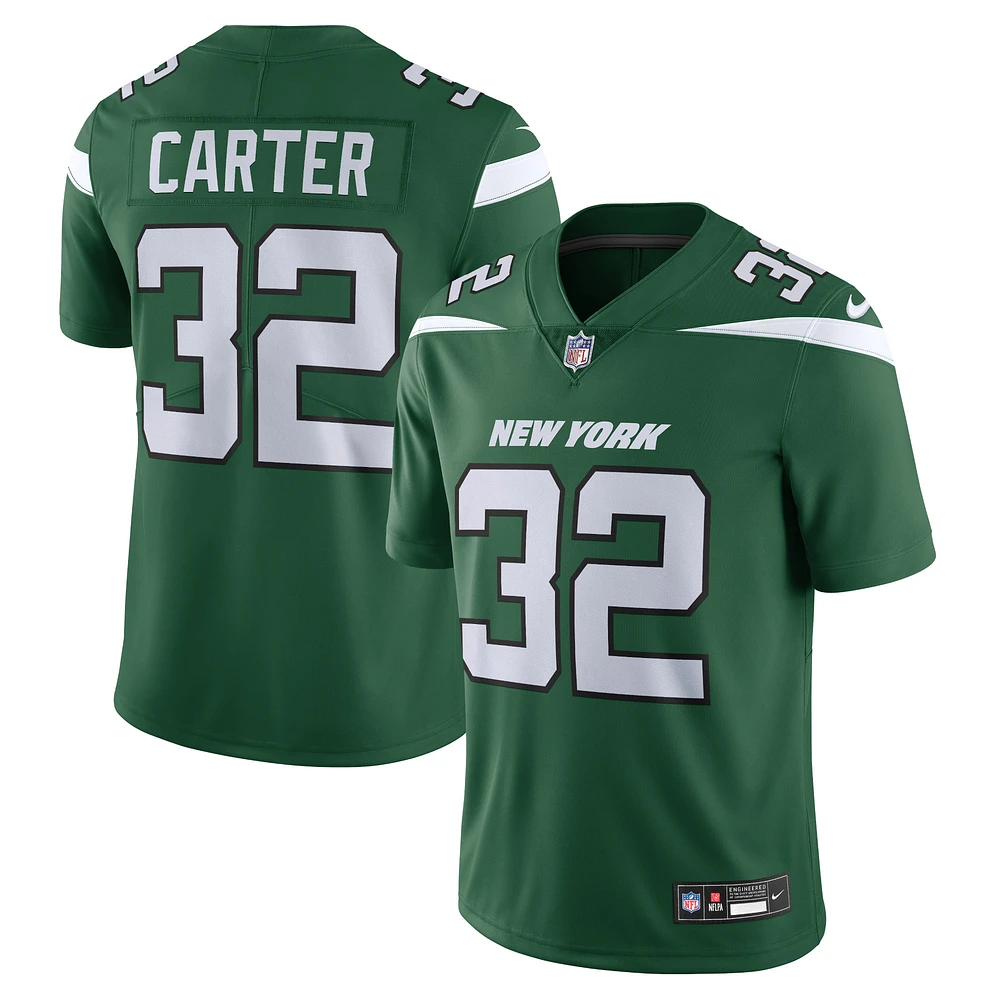 Nike Michael Carter Vert New York Jets Vapor F.U.S.E. Maillot limité