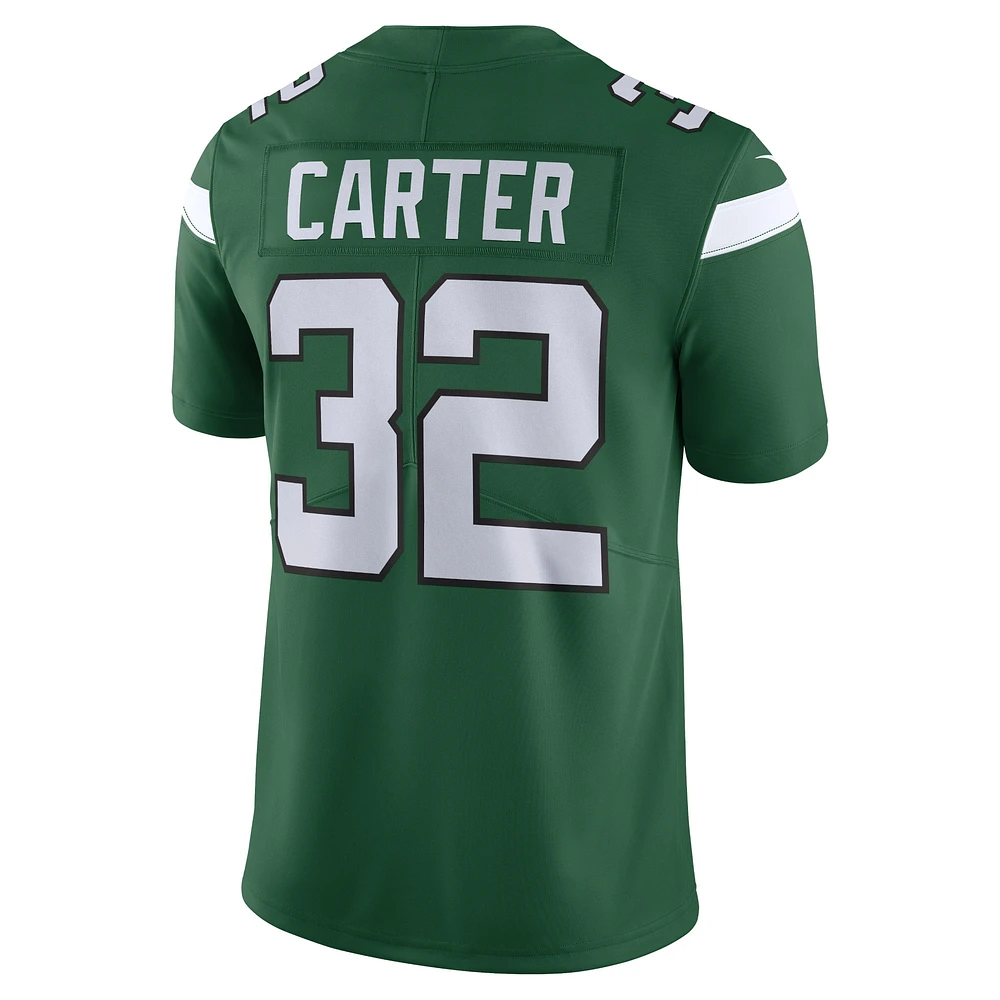 Nike Michael Carter Vert New York Jets Vapor F.U.S.E. Maillot limité