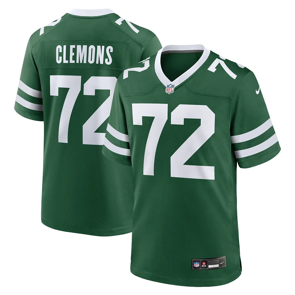 Men's Nike Micheal Clemons Legacy Green New York Jets Team Game Jersey