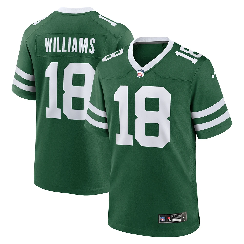 Maillot de match Nike Mike Williams Legacy vert New York Jets pour homme