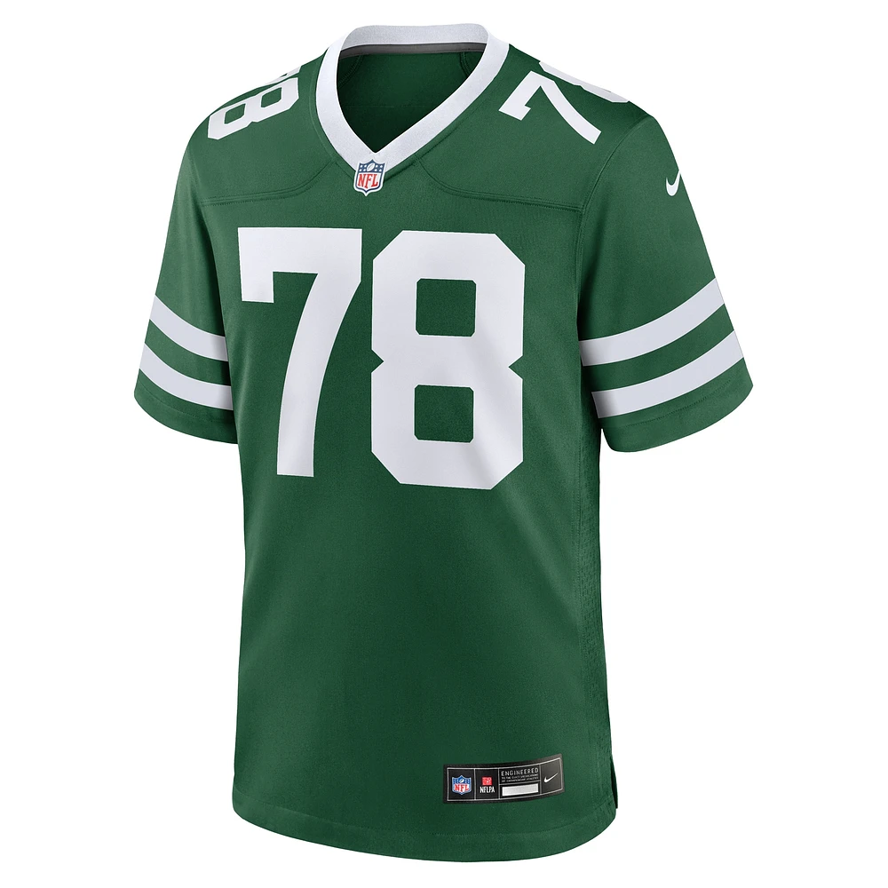 Maillot de match Nike Morgan Moses Legacy vert New York Jets pour homme