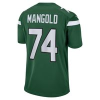 Men's Nike Nick Mangold Gotham Green New York Jets Retired Player Jersey