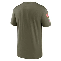 Men's Nike Olive New York Jets Salute to Service Legend Team T-Shirt