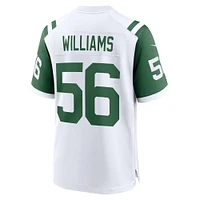 Maillot de match alternatif Nike Quincy Williams blanc des New York Jets pour homme