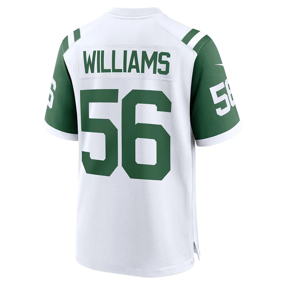 Men's Nike Quincy Williams White New York Jets Alternate Game Jersey