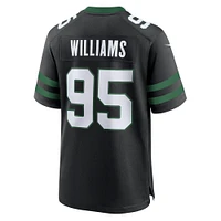 Maillot de jeu alternatif Nike Quinnen Williams Legacy pour hommes, noir, New York Jets