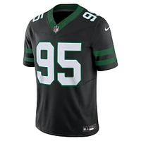 Nike Quinnen Williams pour hommes Noir New York Jets Vapor F.U.S.E. Maillot limité