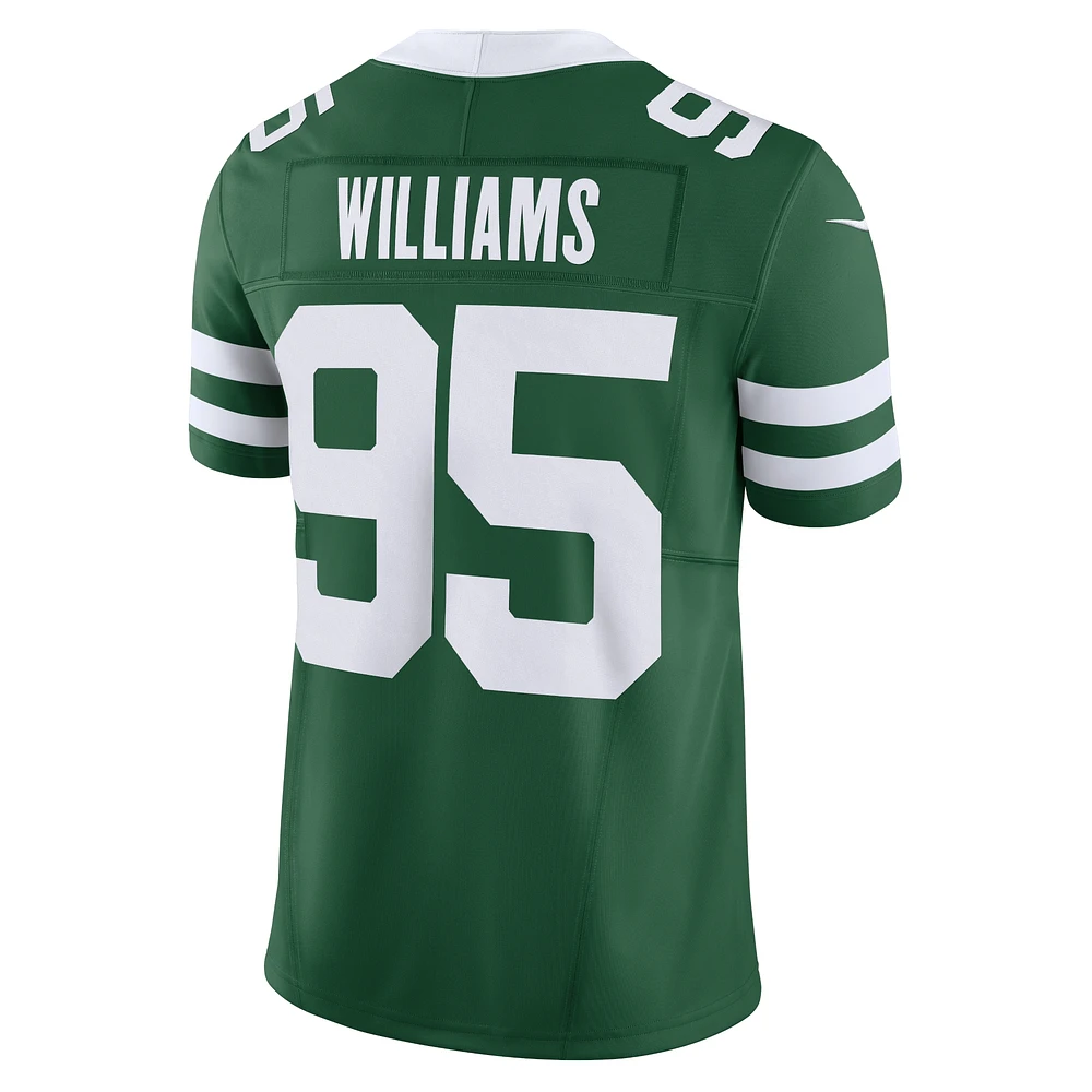 Men's Nike Quinnen Williams Legacy New York Jets Vapor F.U.S.E. Limited Jersey