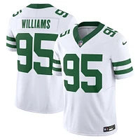 Maillot Nike Legacy Quinnen Williams pour homme, édition limitée, New York Jets Vapor F.U.S.E., blanc