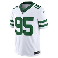 Maillot Nike Legacy Quinnen Williams pour homme, édition limitée, New York Jets Vapor F.U.S.E., blanc