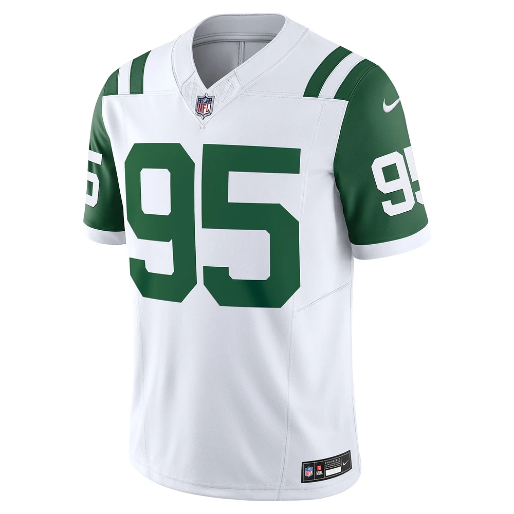 Men's Nike Quinnen Williams White New York Jets Classic Alternate Vapor F.U.S.E. Limited Jersey