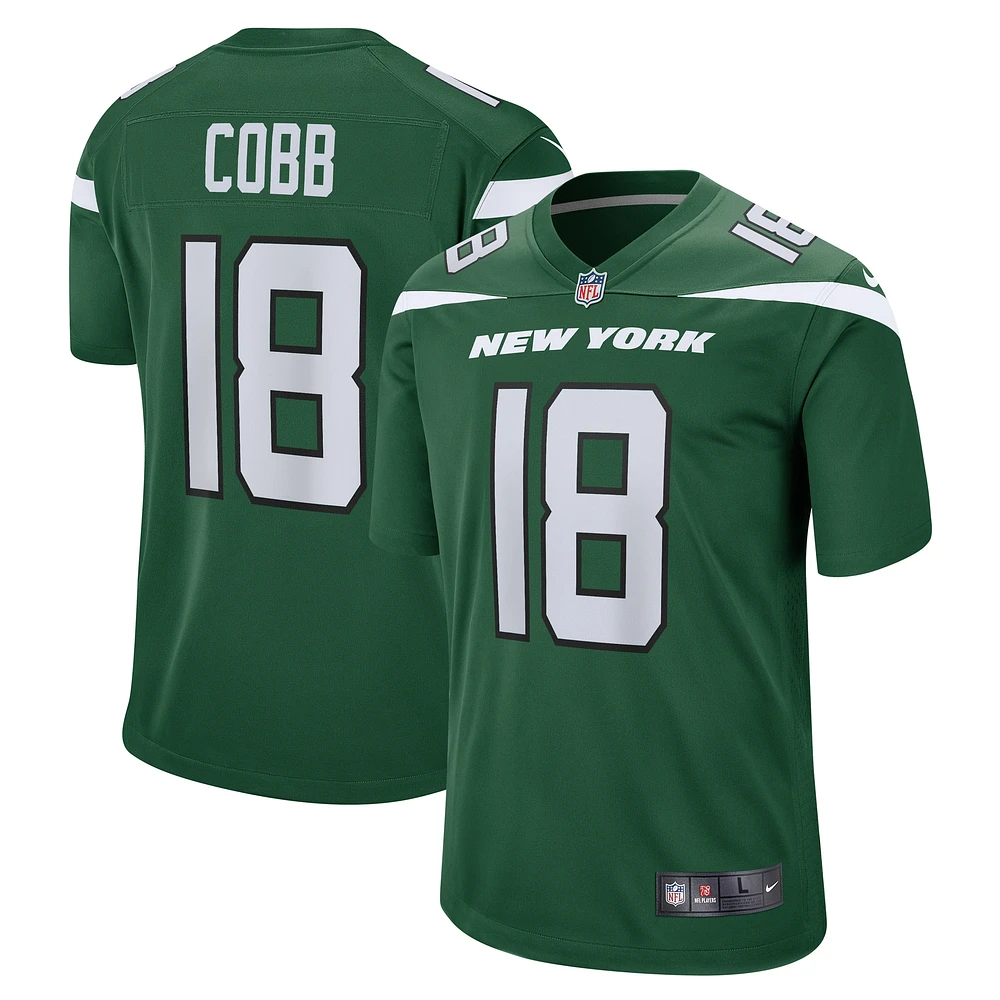 Maillot de match Nike Randall Cobb Gotham vert New York Jets pour homme