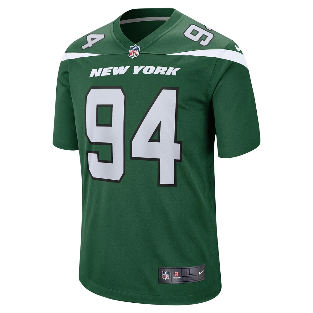 Maillot de match Nike Solomon Thomas Gotham pour hommes, vert, New York Jets