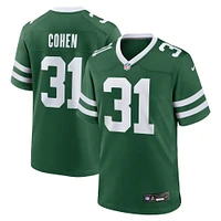 Maillot de match Nike Tarik Cohen Legacy Green New York Jets pour homme