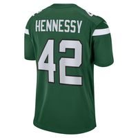 Men's Nike Thomas Hennessy Gotham Green New York Jets Game Jersey