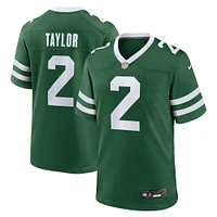 Maillot de jeu d'équipe Nike Tyrod Taylor Legacy Green New York Jets pour homme