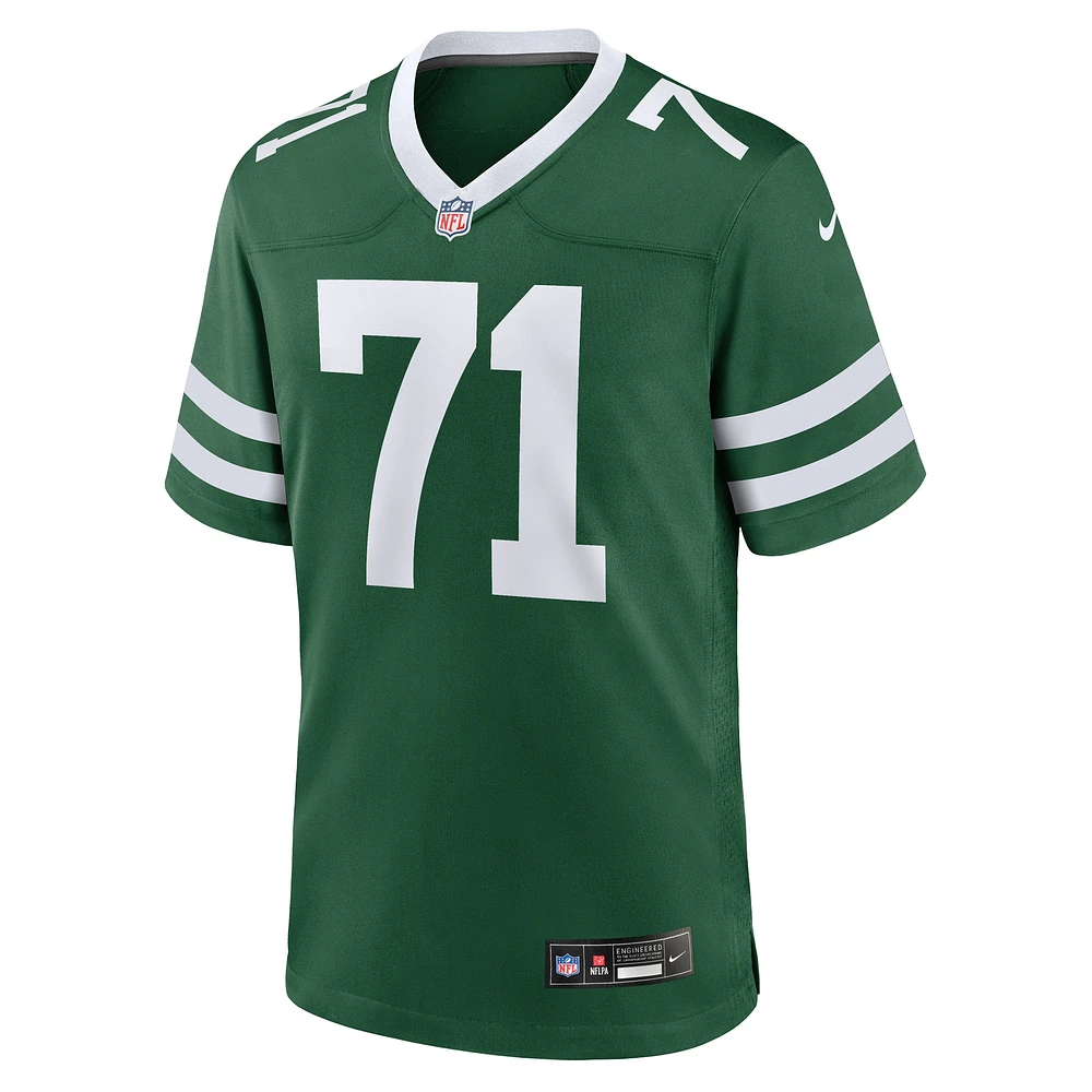 Maillot de match Nike Wes Schweitzer Legacy Green New York Jets pour homme