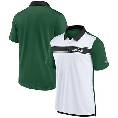 Polo piqué Nike Rewind blanc/vert pour homme des New York Jets