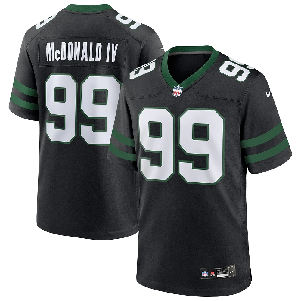 Men's Nike Will McDonald IV Legacy Black New York Jets Alternate Game Jersey