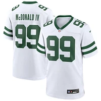 Men's Nike Will McDonald IV Legacy White New York Jets Game Jersey