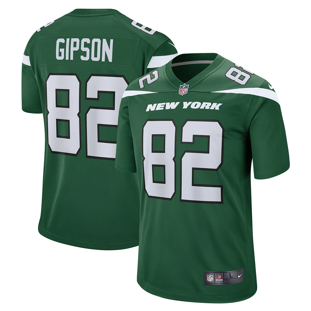 Maillot de match l'équipe Nike Xavier Gipson pour hommes, vert, New York Jets