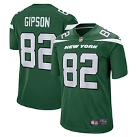 Maillot de match l'équipe Nike Xavier Gipson pour hommes, vert, New York Jets