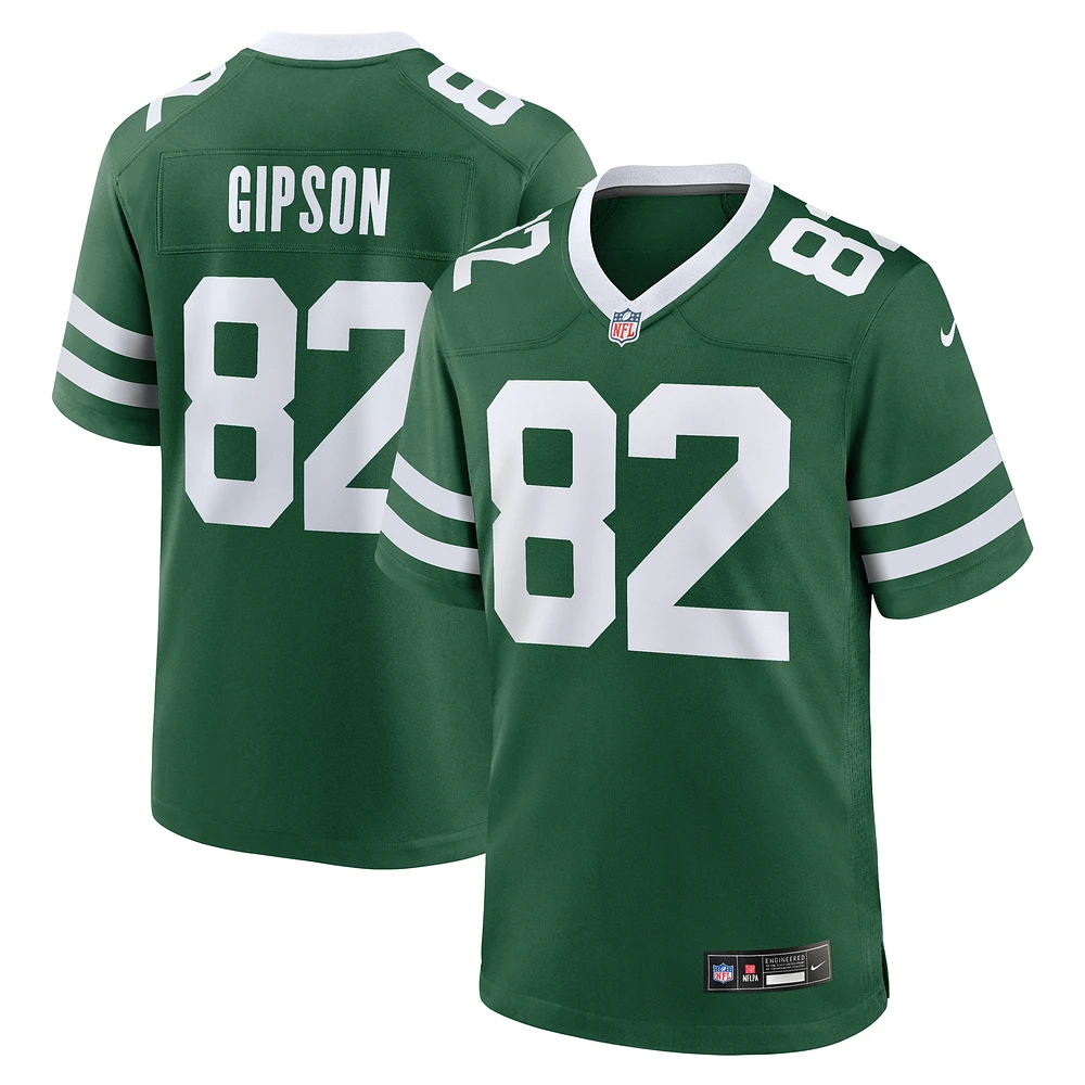 Maillot de match Nike Xavier Gipson Legacy Green New York Jets pour homme