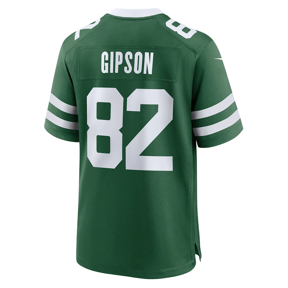 Maillot de match Nike Xavier Gipson Legacy Green New York Jets pour homme