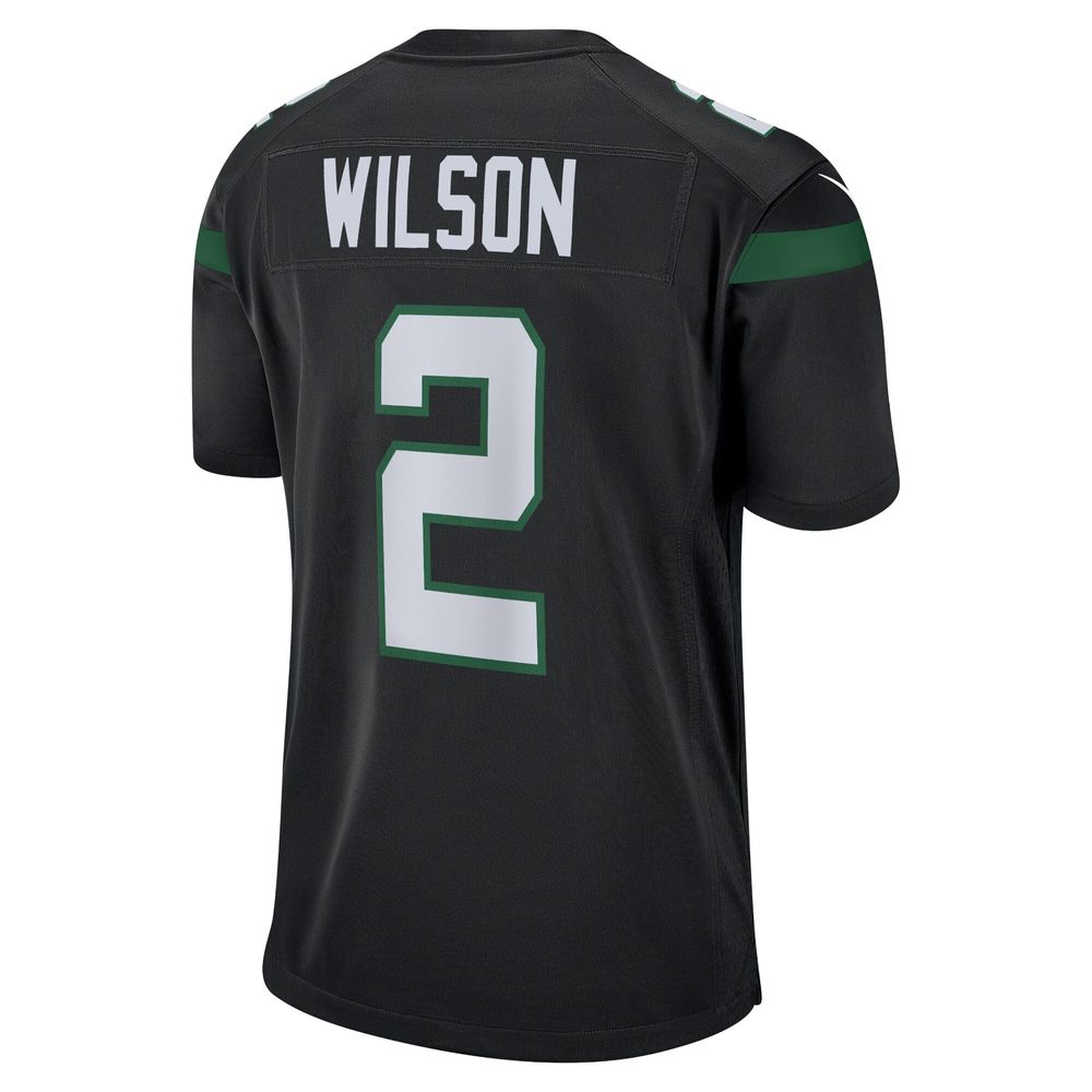 Men's Nike Zach Wilson Black New York Jets Alternate Game Jersey