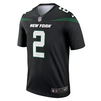 Men's Nike Zach Wilson Black New York Jets Alternate Legend Player Performance Top