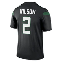 Haut de performance Nike Zach Wilson pour homme, noir, New York Jets Alternate Legend Player