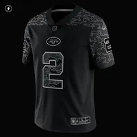 Men's Nike Zach Wilson Black New York Jets RFLCTV Limited Jersey