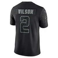 Maillot Nike Zach Wilson pour hommes, noir, New York Jets, RFLCTV Limited