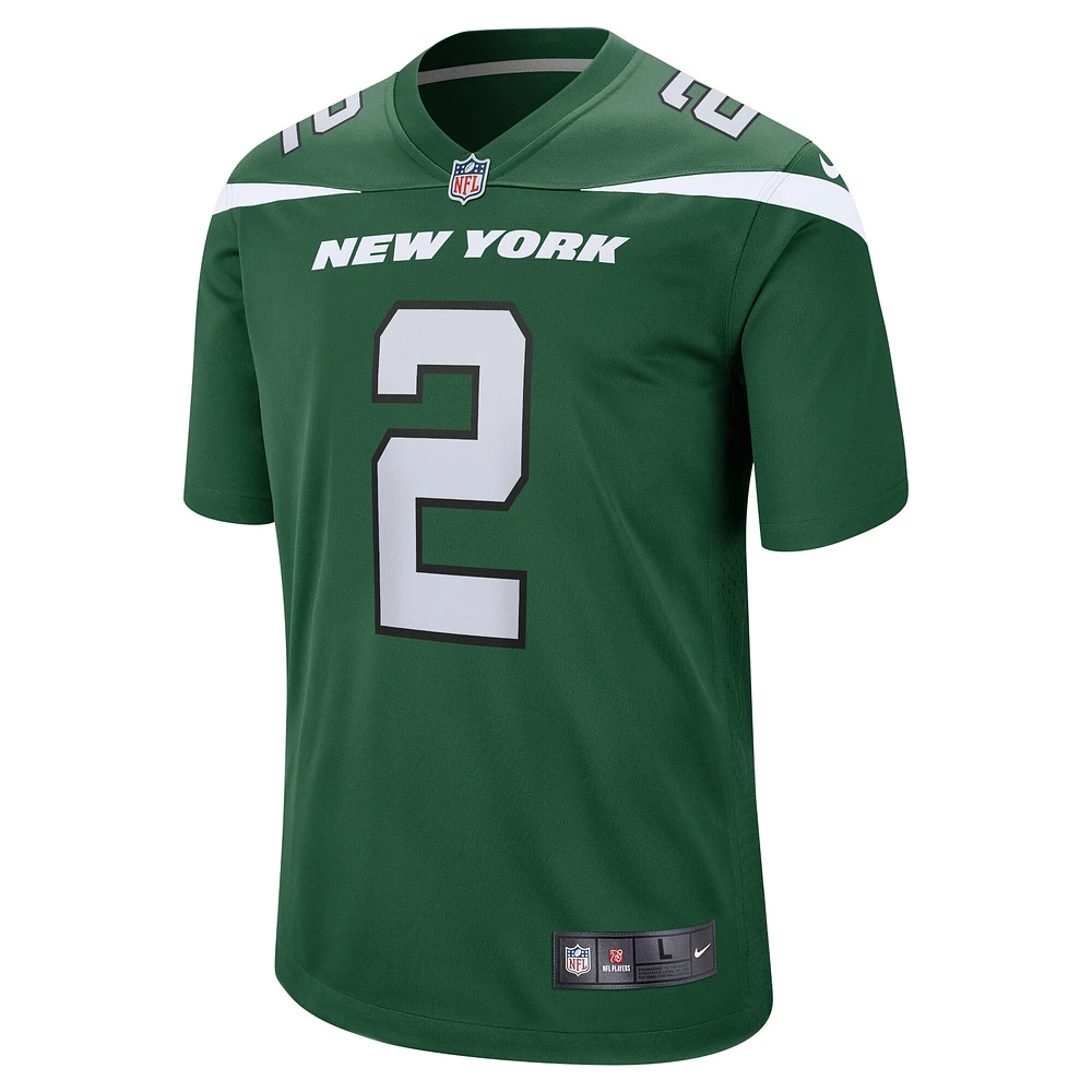 Maillot de match Nike Zach Wilson Gotham vert New York Jets pour homme