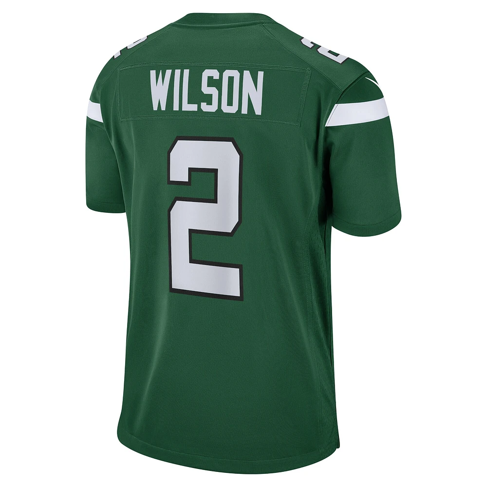 Maillot de match Nike Zach Wilson Gotham vert New York Jets pour homme