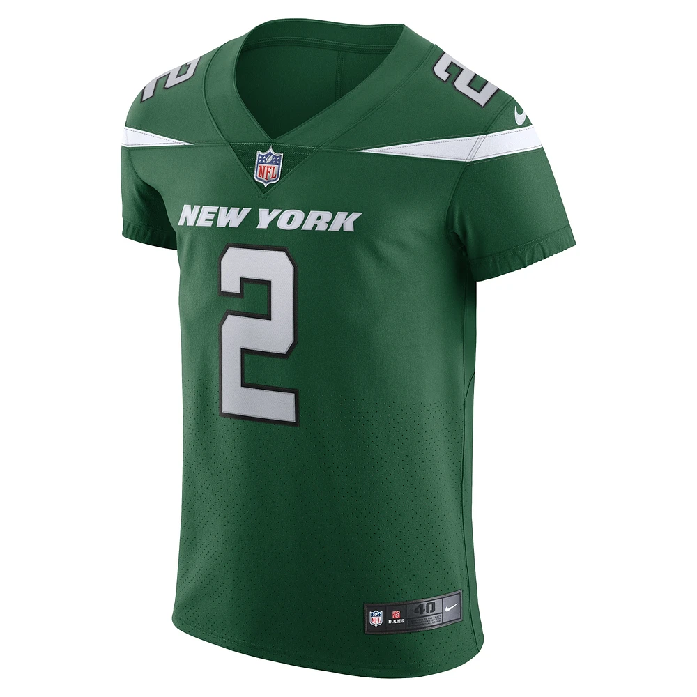 Maillot Nike Zach Wilson Gotham vert New York Jets Vapor Elite pour homme