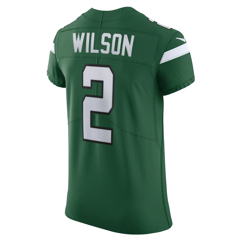 Maillot Nike Zach Wilson Gotham vert New York Jets Vapor Elite pour homme