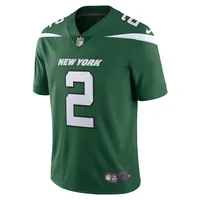 Men's Nike Zach Wilson Gotham Green New York Jets Vapor Limited Jersey